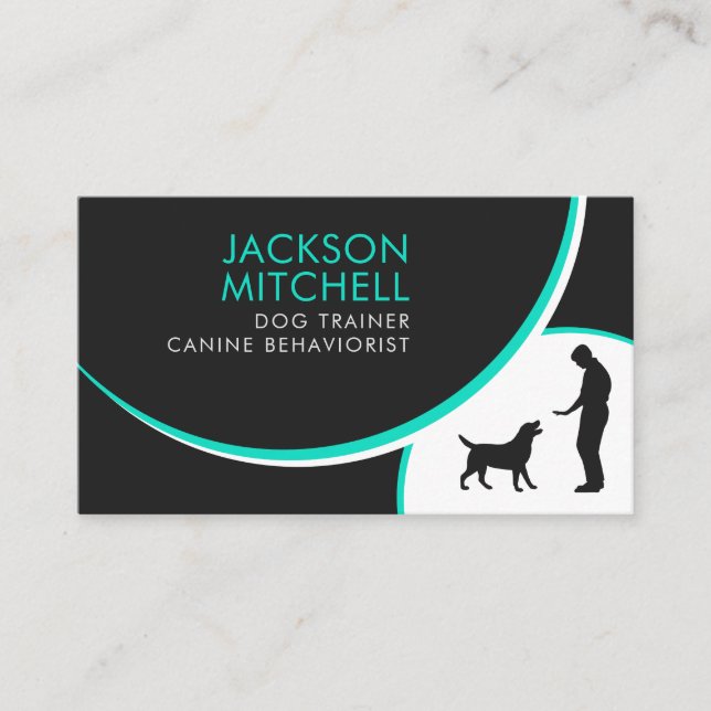 Dog Trainer - Canine Behaviorist  Business Card (Front)