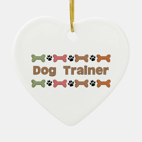 Dog Trainer Ceramic Ornament