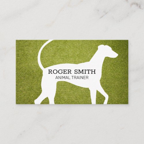 Dog Trainer  Dog Icon and Turf Business Card