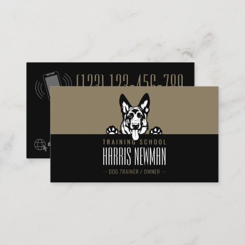 Dog Trainer  Dog Training School Business Card