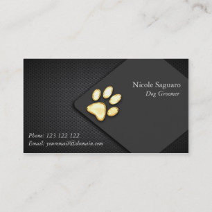 Dog Trainer Groomer Business Card