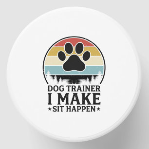 Dog Trainer I Make Sit Happen Vintage Paw Shirt_1 Mini Candle Favors
