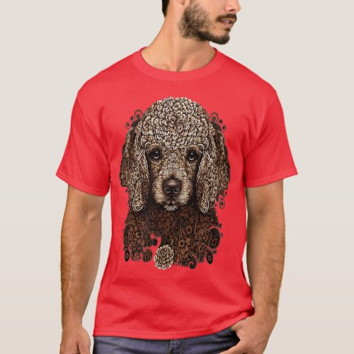 Dog Trainer Mandala Art Poodle  T_Shirt