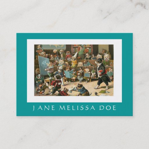 Customizable Dog Trainer or Tutor - Two Sided Business Card