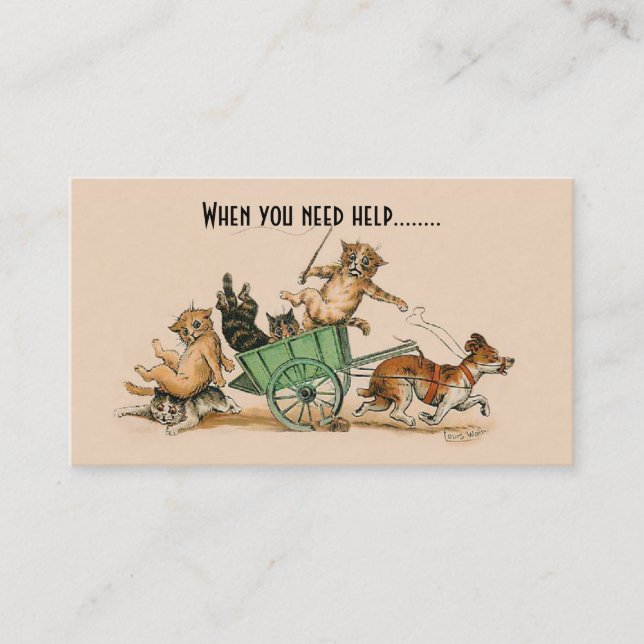 Dog Trainer, Pet Care, Veterinarian Business Card (Front)