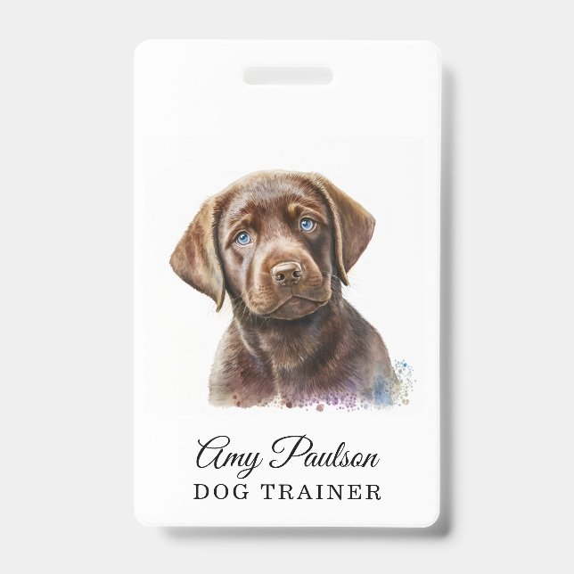 Dog Trainer Pet Services Badge (Front)