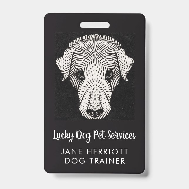 Dog Trainer Pet Services  Badge (Front)