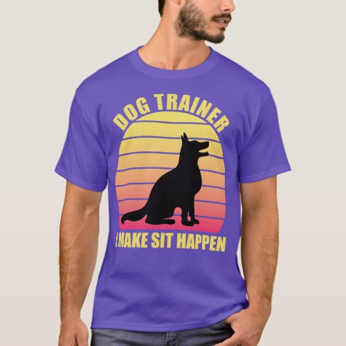 Dog Trainer Retro Vintage T_Shirt