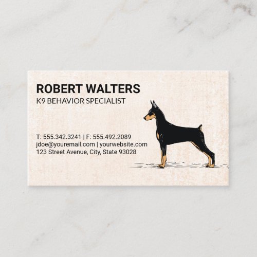 Dog Trainer  Sitter  Behavior Specialist Business Card