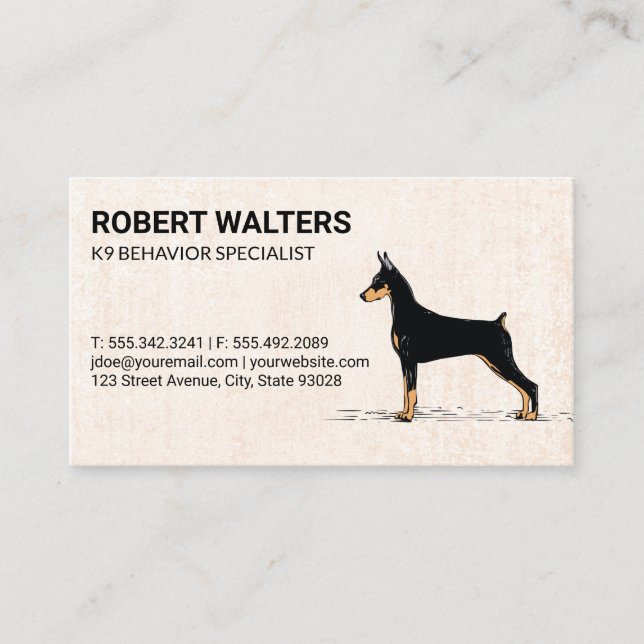 Dog Trainer | Sitter | Behavior Specialist Business Card (Front)