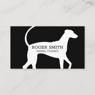 Dog Trainer   Sitter   Dog Icon Closeup Business Card