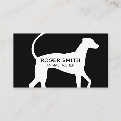 Dog Trainer  Sitter  Dog Icon Closeup Business Card