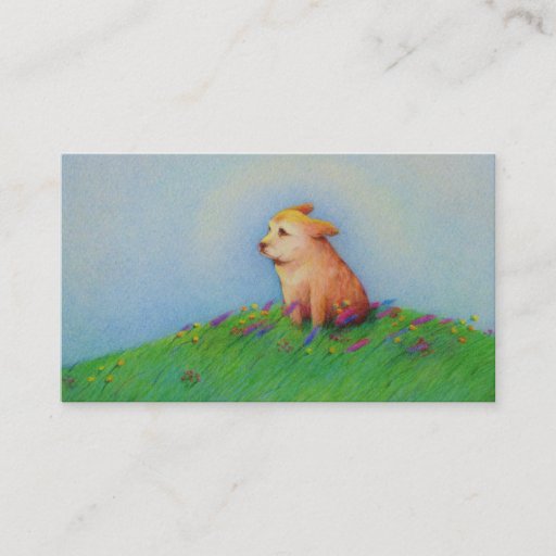 Customizable Dog trainer sitter walker groomer rescue cute art business card template