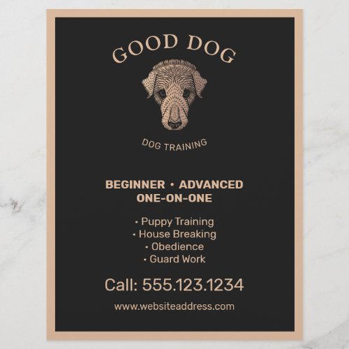 Dog Trainer Training Flyer