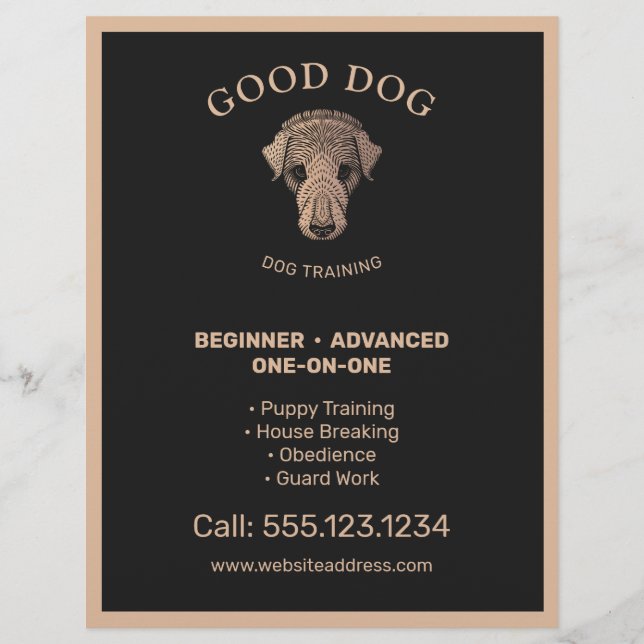 Dog Trainer Training Flyer (Front)