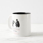 Dog trainer  Two-Tone coffee mug (Front Left)