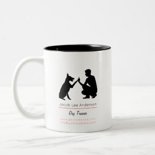 Dog trainer Two-Tone coffee mug