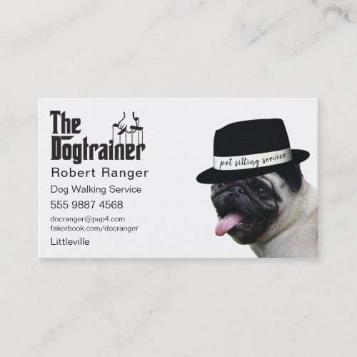 Dog Trainer Walker Pet Sitter Amazing Business Card