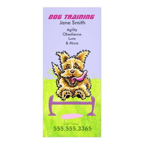 Dog Trainer Wheaten Terrier Pet Business Marketing Rack Card