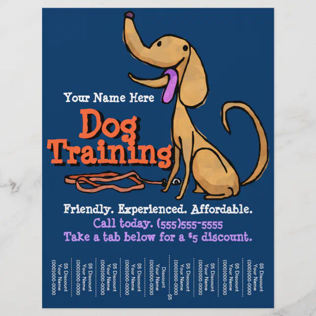 Dog Training.Advertising Promotional Flyer | Zazzle