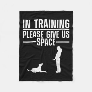 Dog Training Art For Men Women Puppy Agility Dog T Fleece Blanket