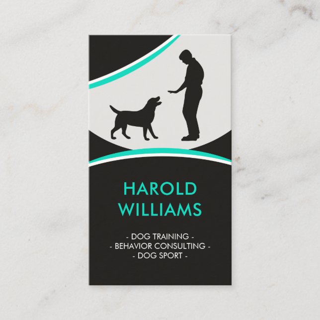 Dog Training - Behavior consulting Business Card (Front)