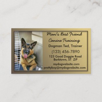 Dog Training Business Card by LivingLife at Zazzle
