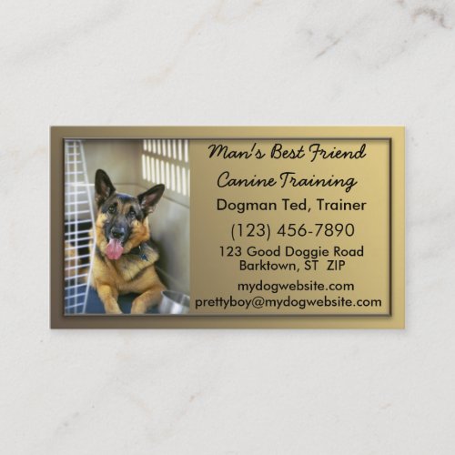 Dog Training Business Card