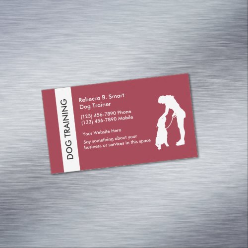 Dog Training Business Card Magnet