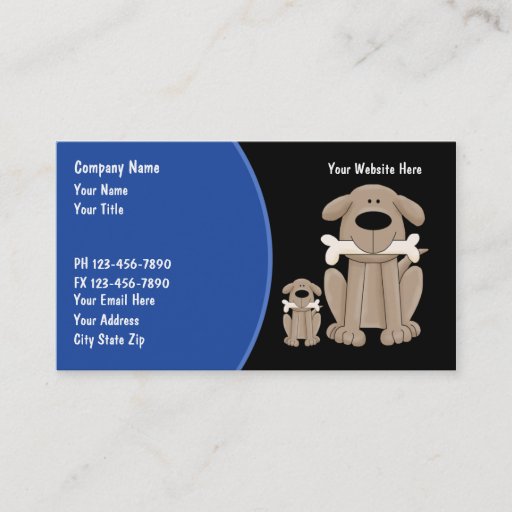 Customizable Dog Training Business Cards