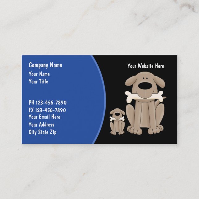 Dog Training Business Cards (Front)