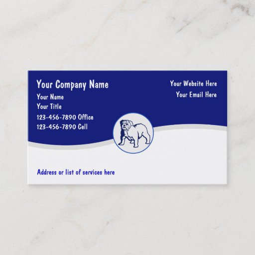 Customizable Dog Training Business Cards