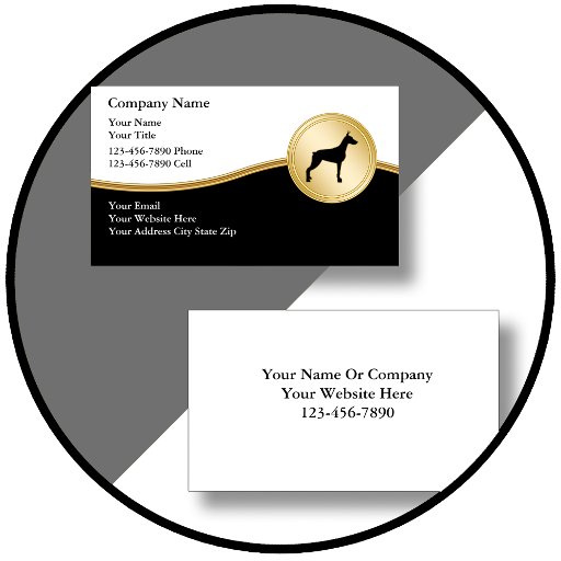Customizable Dog Training Business Cards