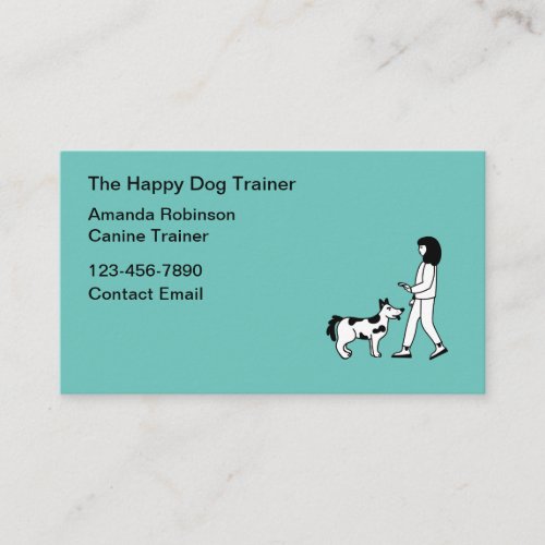 Dog Training Class Instructor Business Card