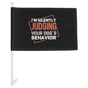 Dog Training Dog s Behavior Car Flag
