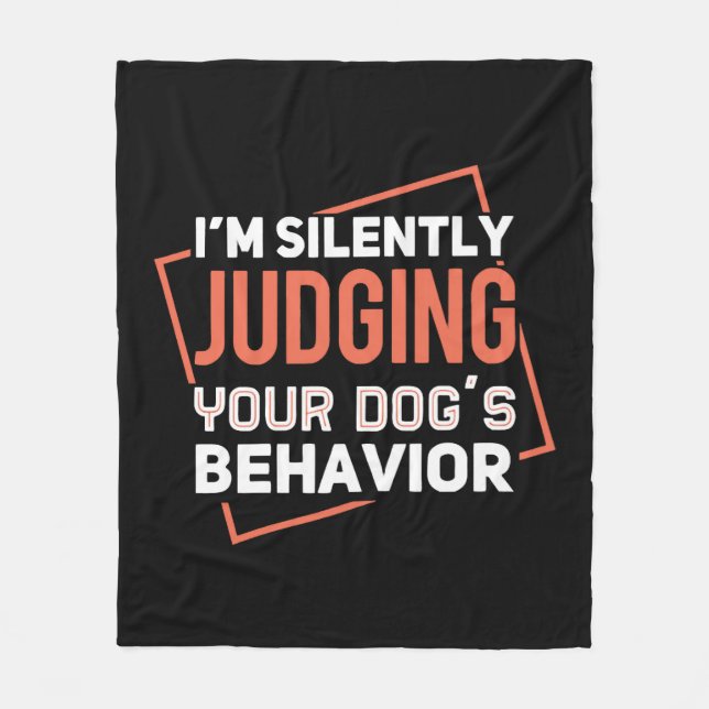 Dog Training Dog s Behavior Fleece Blanket (Front)
