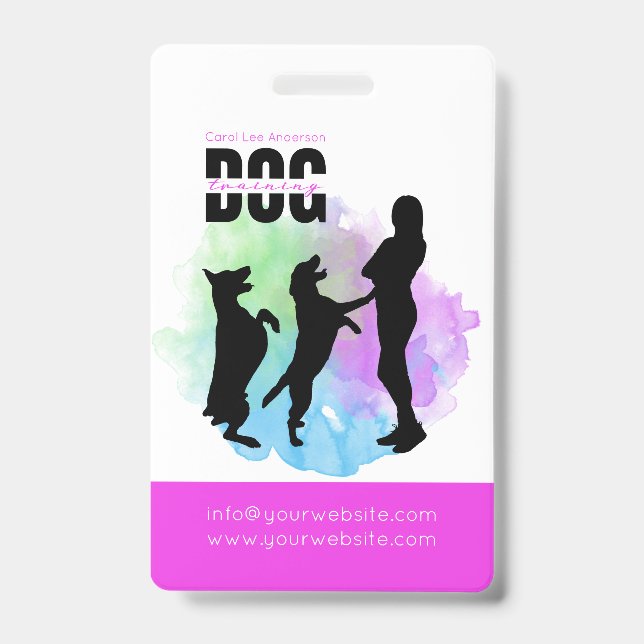 Dog training / Dog Trainer Badge (Front)