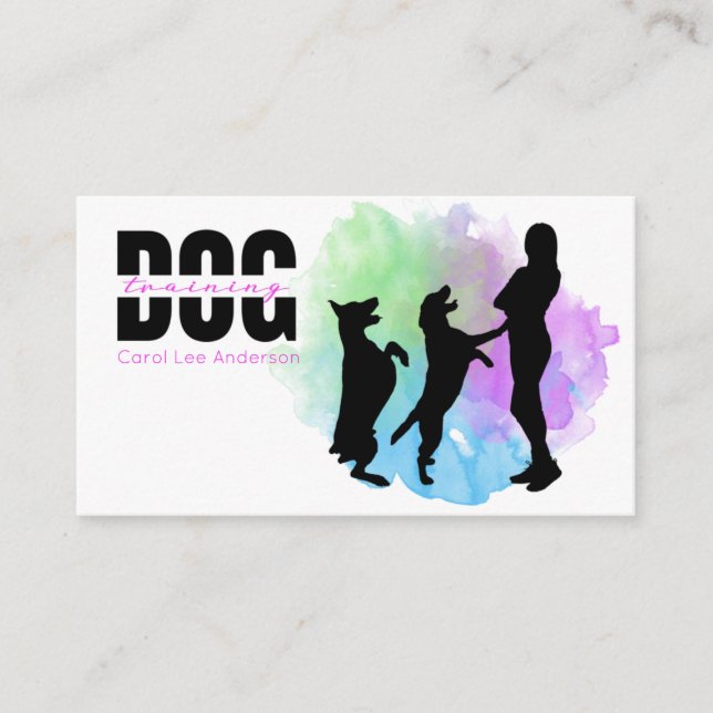 Dog training / Dog Trainer Business Card (Front)