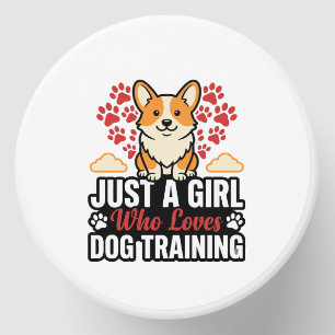 Dog Training Girl Corgi Vintage Vector Shirt Desig Mini Candle Favors