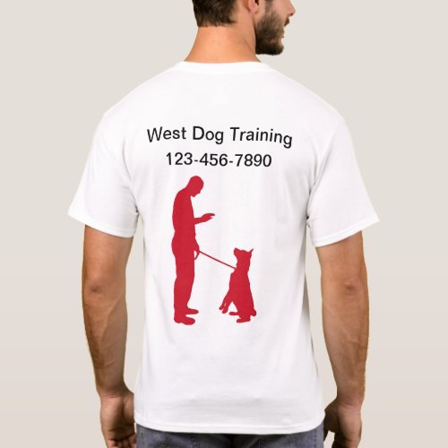 Dog Training Logo Business Work Shirts