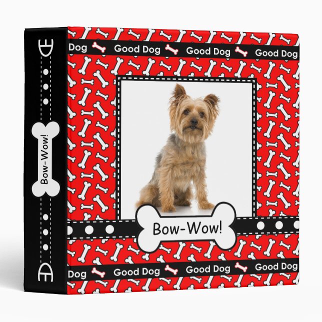 Dog Training Obedience Pet Store Custom Photo Binder (Front/Spine)