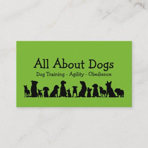 Dog Training Professional Business Cards