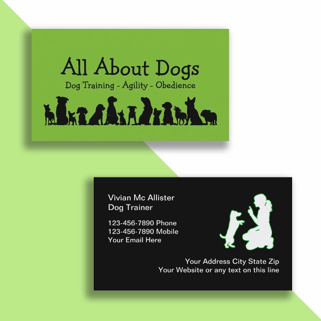 Dog Training Professional Business Cards (Creator Uploaded)