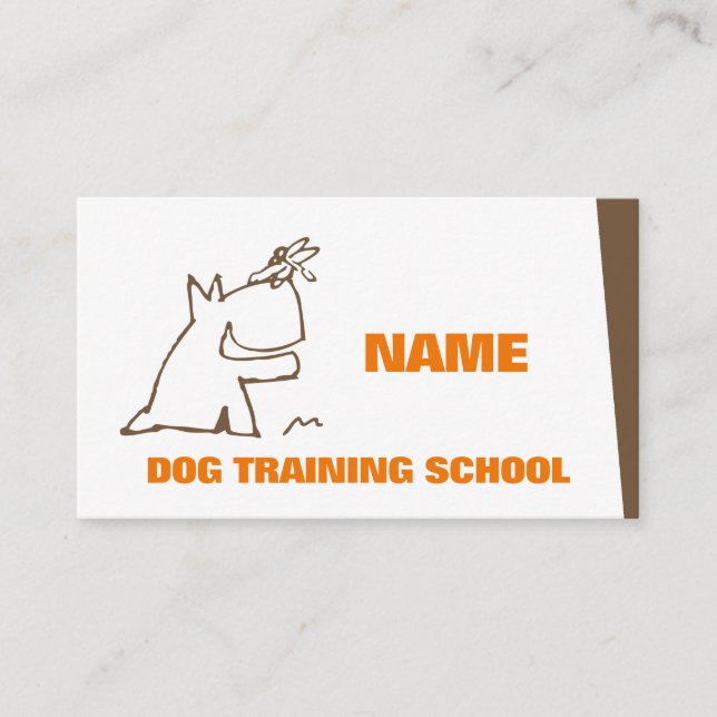 Dog Training School Business Card (Front)