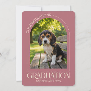Dog Training School Pet Photo Graduation Announcement