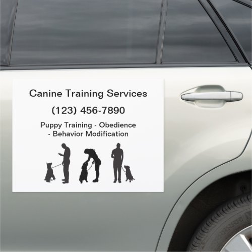 Dog Training Service Mobile Advertising Car Magnet
