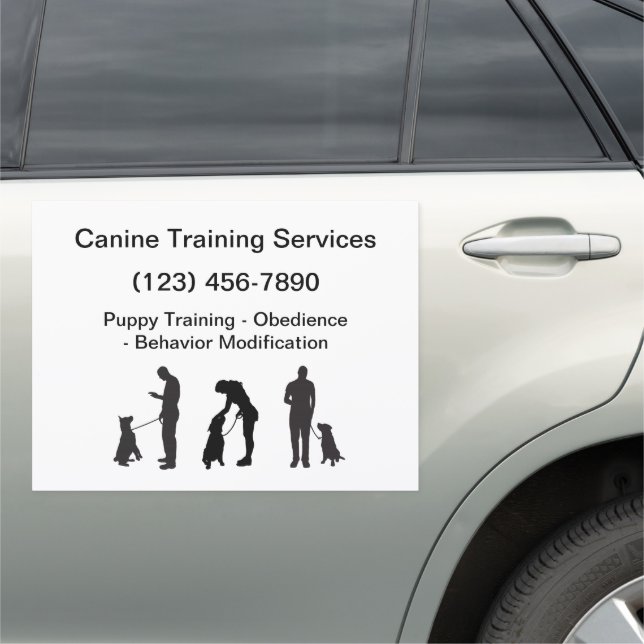 Dog Training Service Mobile Advertising Car Magnet (In Situ)