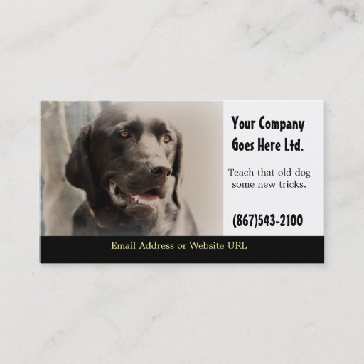 Customizable Dog Training Services Business Card