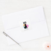 Dog training square sticker (Envelope)