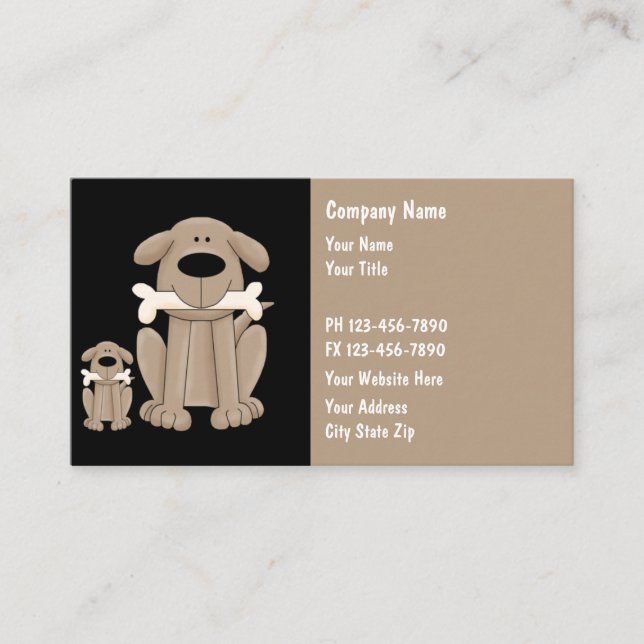 Dog Training Theme Business Card (Front)